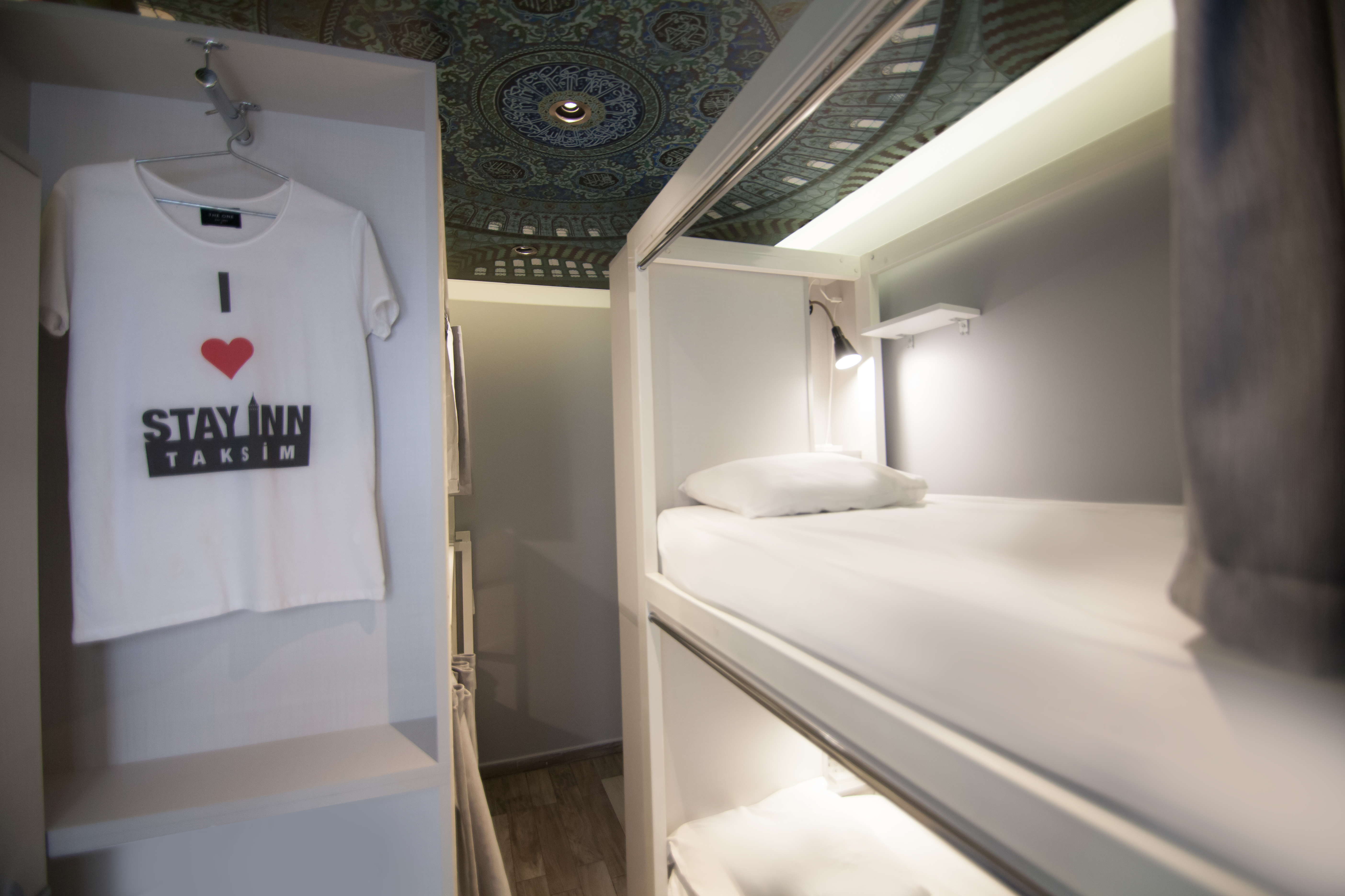 Mixed dorms offer 2 bunk beds for 4 guests.