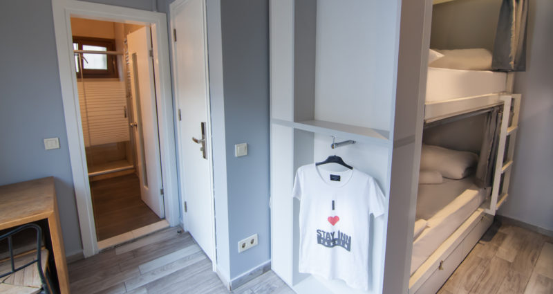 Private bathroom in the deluxe dorm