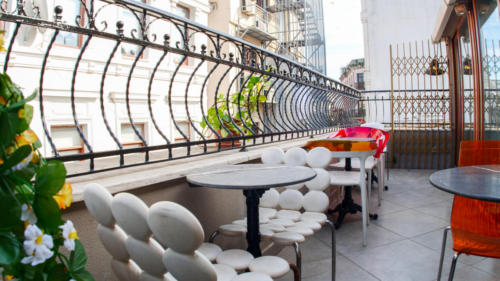 Our stylish hostel offers a terrace.